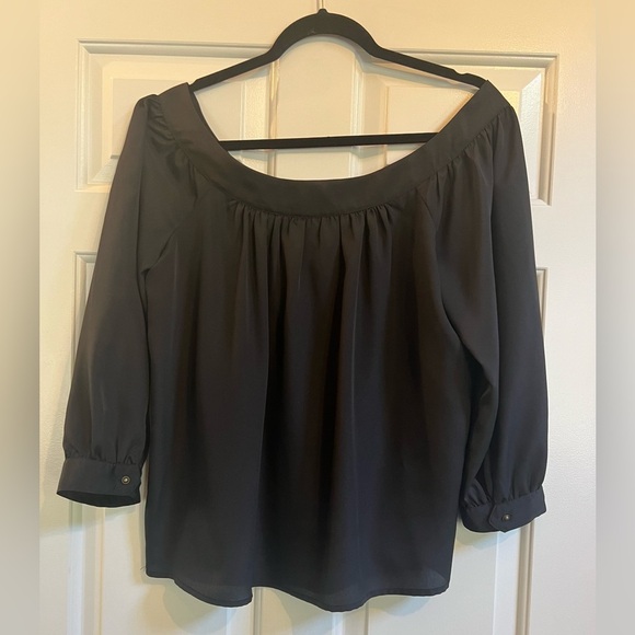 Anthropologie Mauve Black Top - Medium - Picture 2 of 6